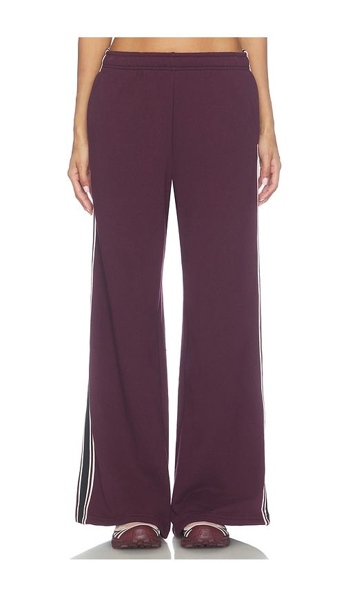 Dallas Wide Leg Sweatpant in Wine. - size L (also in M, S, XL, XS) - Splits59 - Modalova