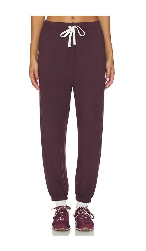 Andie Oversized Sweatpant in Wine. - size L (also in M, S, XL, XS) - Splits59 - Modalova