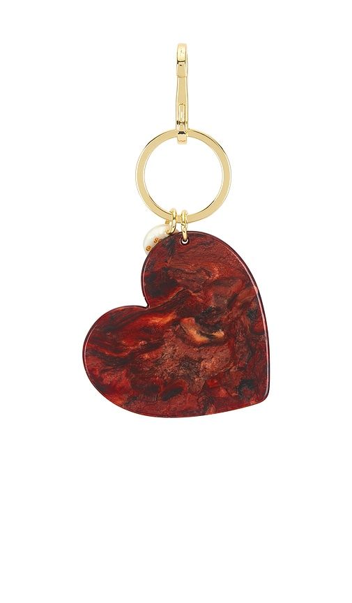 Limited Edition Handmade Heart Bag Charm + Keychain in - Solar Eclipse - Modalova