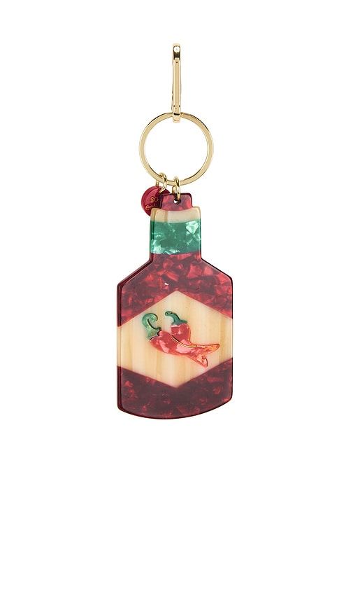 Hand-painted Bag Charm in Red - Solar Eclipse - Modalova