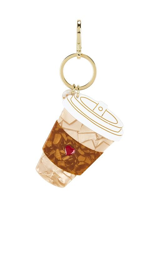 Hand-painted Bag Charm in Brown - Solar Eclipse - Modalova