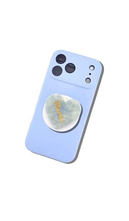 Hand-Painted Mama Heart Grip Charm in - Solar Eclipse - Modalova