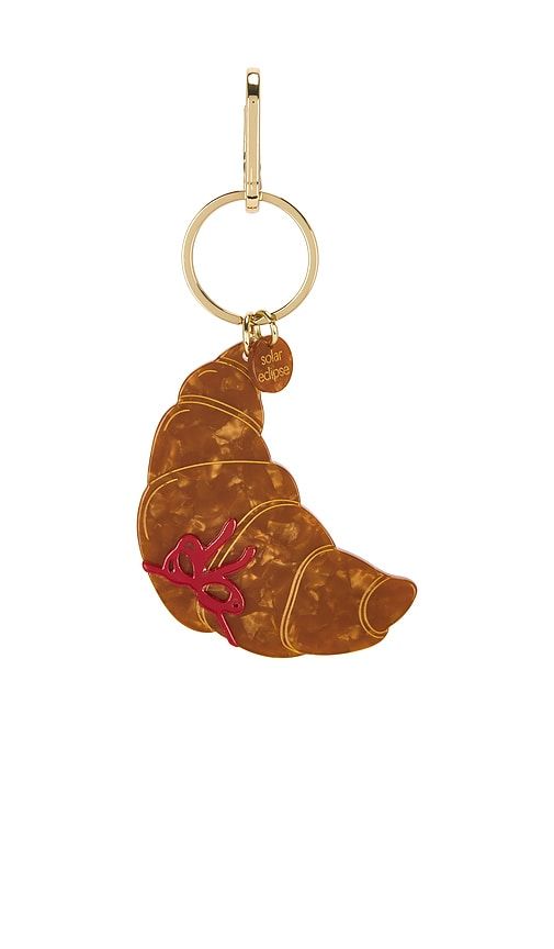 Hand-painted Bag Charm in Brown - Solar Eclipse - Modalova