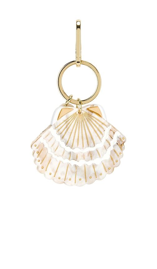 Hand-painted Bag Charm in Beige - Solar Eclipse - Modalova