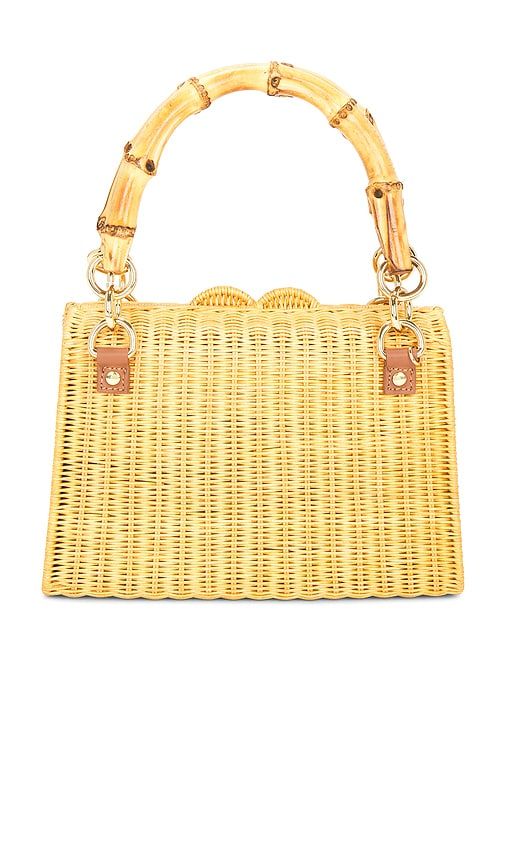 Valentina Wicker Top Handle Bag in Neutral - Serpui - Modalova