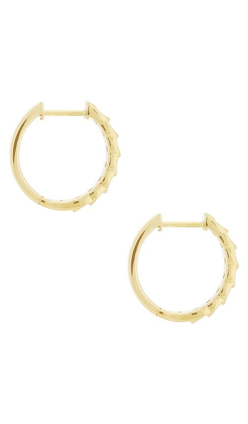 La Scala Hoop Earrings in Metallic Gold - STONE AND STRAND - Modalova