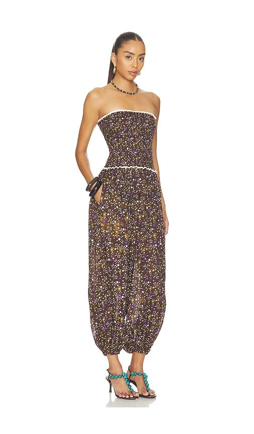 Anais Jumpsuit in Chocolate. - size L (also in M, XS, XXS) - SIEDRES - Modalova