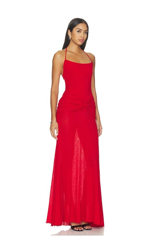 Nensi Ruched Mesh Maxi Dress in . - size L (also in M, S, XS) - SIEDRES - Modalova