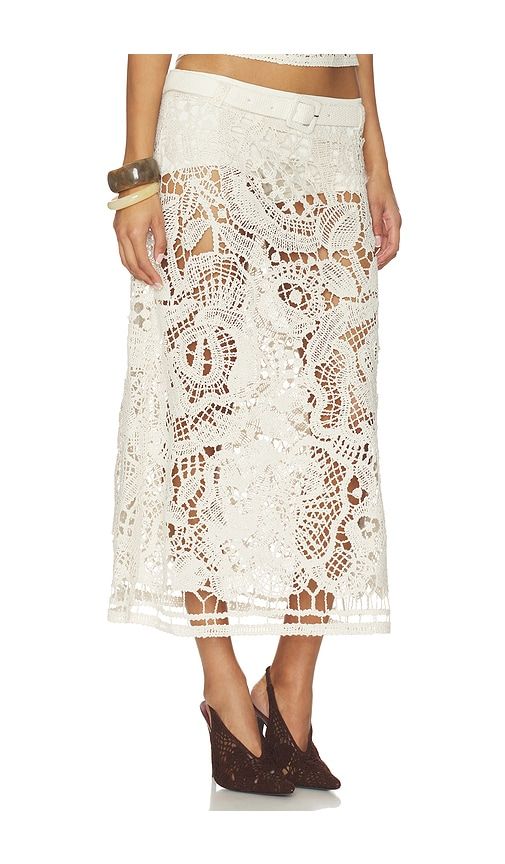 Wells Skirt in White. - size 36 (also in 38, 40) - SIEDRES - Modalova
