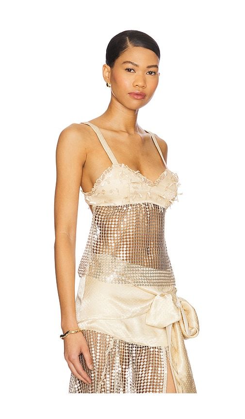Locean Top in Cream,Metallic Silver. - size 36 (also in 38, 40, 42) - SIEDRES - Modalova