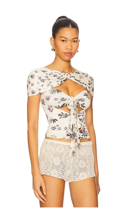 Chiler Top in Cream. - size L (also in M, S, XS) - SIEDRES - Modalova