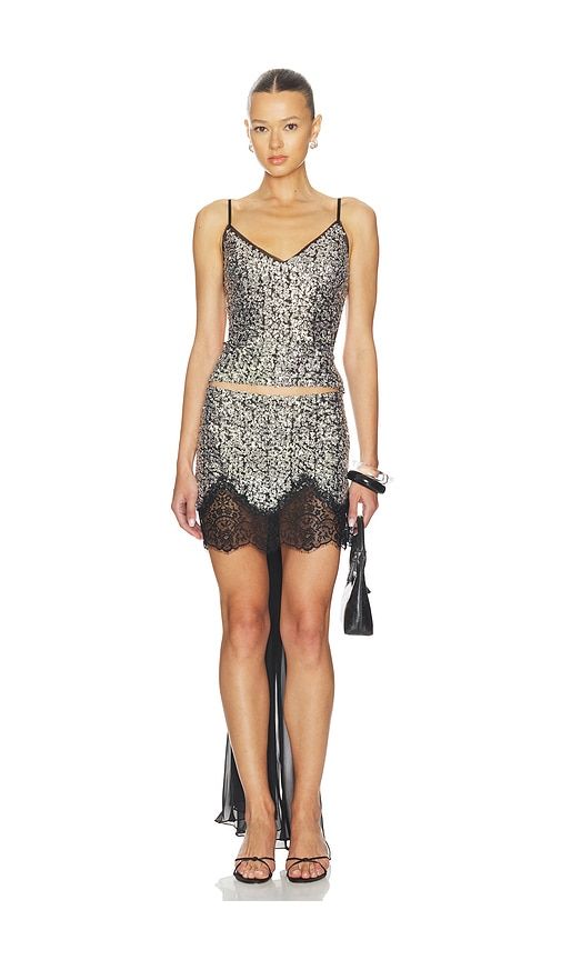 Zaya Top in Metallic , , grey. - size M (also in S) - SIEDRES - Modalova