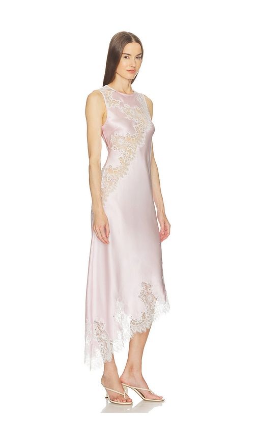 Ellis Silk Midi Dress in Pink. - size M (also in S, XS, XXS) - SRG - Modalova