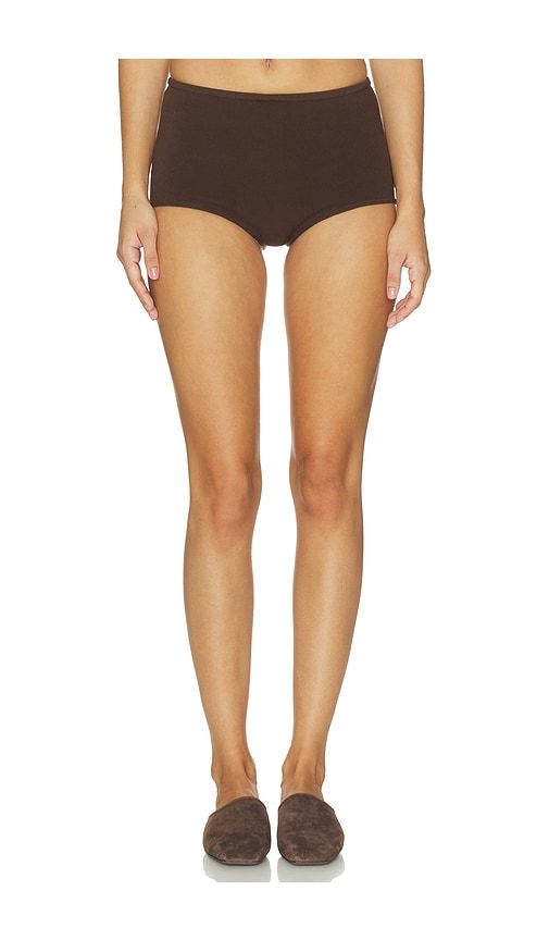 Adelynn Knit Short in Chocolate. - size L (also in M, S, XL, XS, XXS) - SRG - Modalova