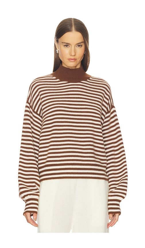 Waldo Striped Cashmere Sweater & Scarf in ,Cognac. - size M (also in XL) - SRG - Modalova