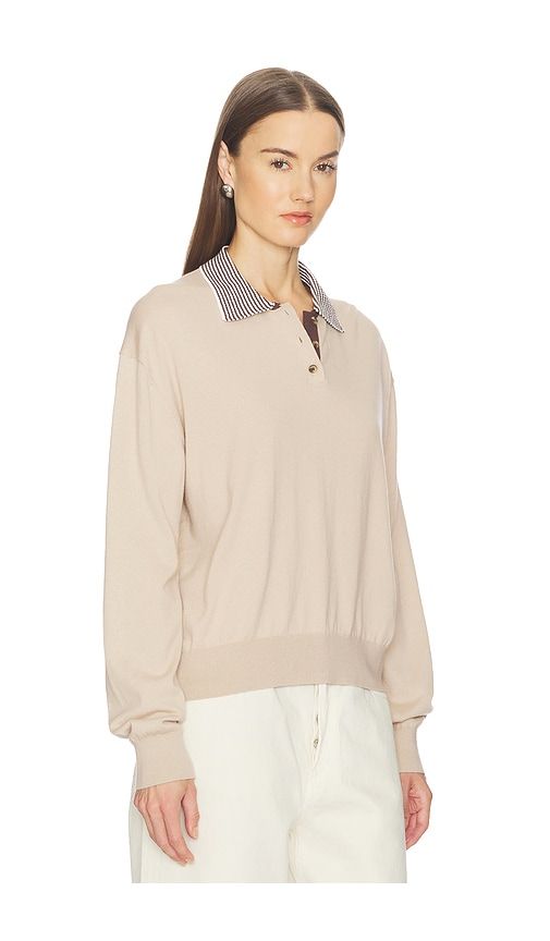 Marielle Long Sleeve Knit Polo in . - size S (also in XL, XS) - SRG - Modalova