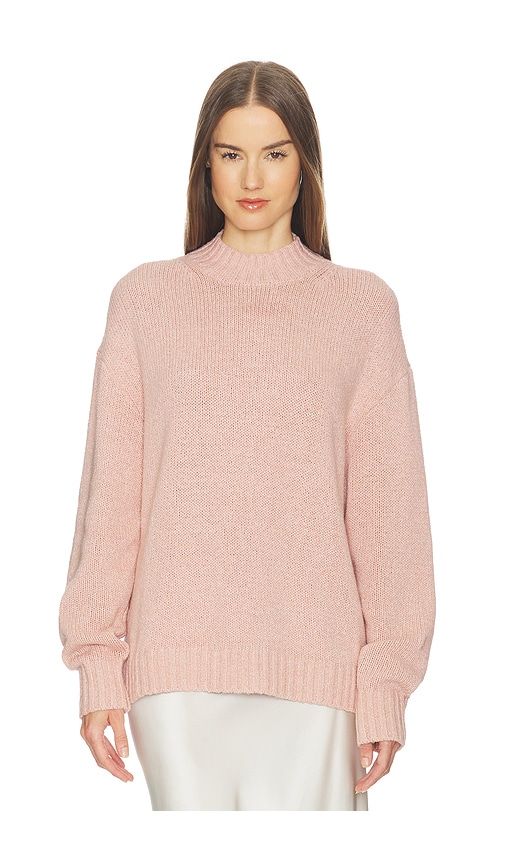 Everlie Mockneck Sweater in Pink. - size L (also in M, S, XL, XS) - SRG - Modalova