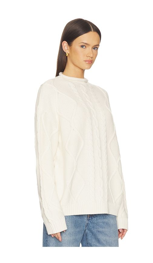 Amberlyn Roll Neck Cable Sweater in . - size L (also in M, S, XL) - SRG - Modalova
