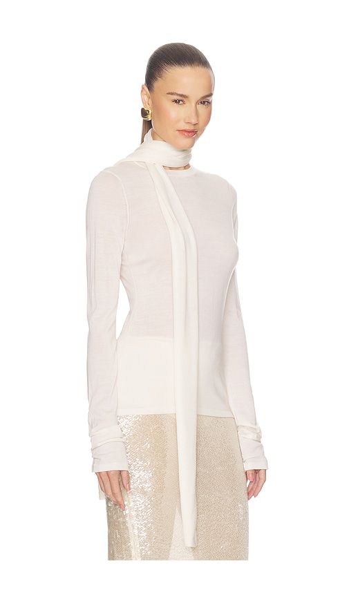 Frieda Merino Long Sleeve With Scarf in . - size L (also in M, S, XL, XS, XXS) - SRG - Modalova