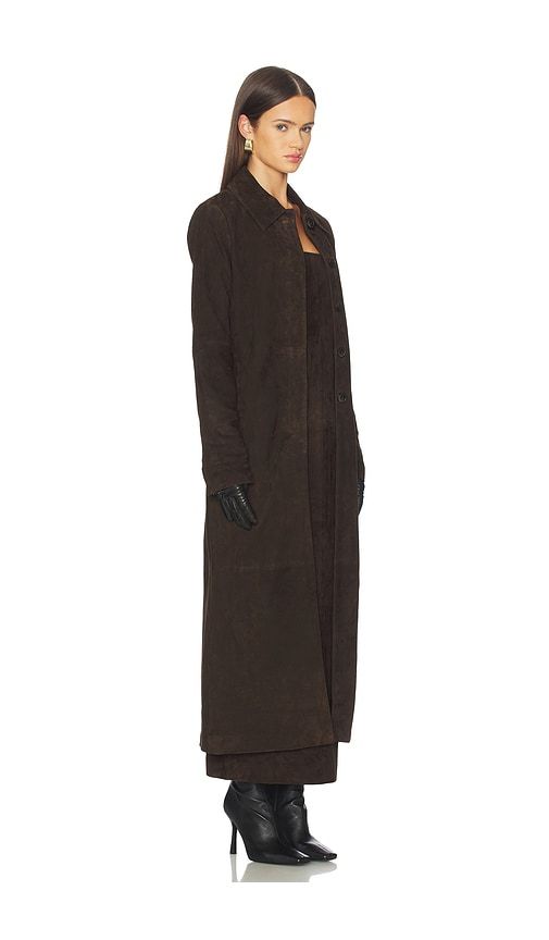 Bruno Suede Coat in . - size S (also in XS) - SRG - Modalova
