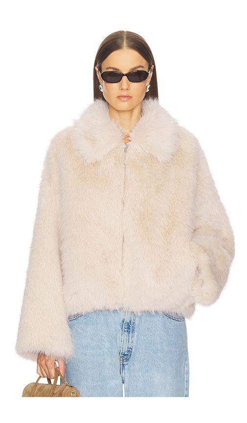 Erin Faux Fur Jacket in . - size L (also in M, S, XS) - SRG - Modalova