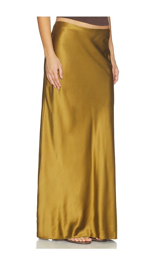 Marion Silk Skirt in Olive. - size S (also in XS, XXS) - SRG - Modalova