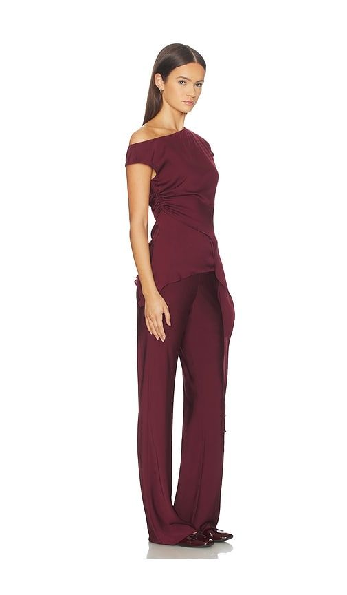 Selena Silk Top in Burgundy. - size M (also in S, XS, XXS) - SRG - Modalova