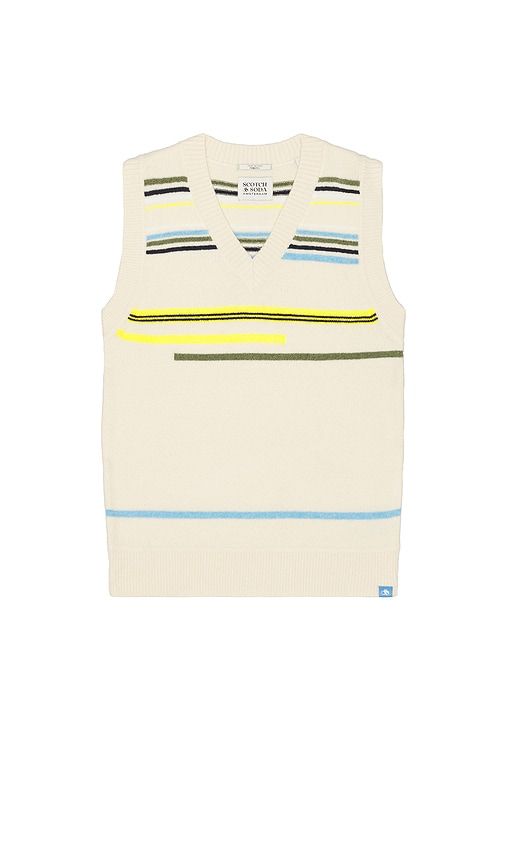 Soft Knit Vest in Cream. - size L (also in XL/1X) - Scotch & Soda - Modalova
