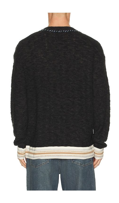 V Neck Cable Loose Fit Pullover in Grey. - size M (also in XL/1X) - Scotch & Soda - Modalova