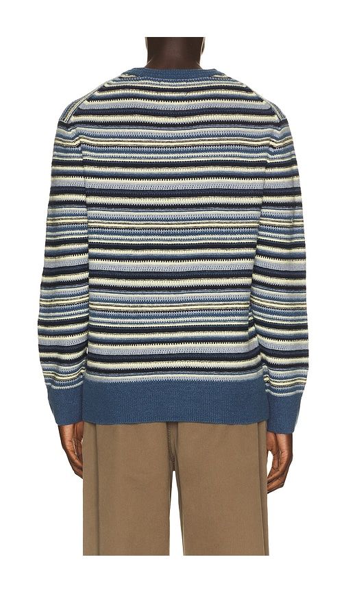 Soft Knit Stripe Regular Fit Pullover in Blue. - size L (also in M, S, XL/1X) - Scotch & Soda - Modalova