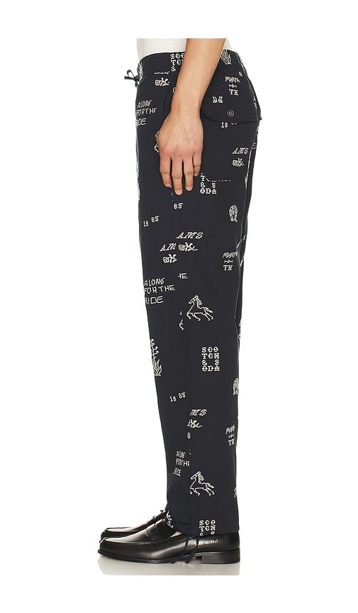 Embroidered Cotton Blend Relaxed Pants in . - size S (also in XXL/2X) - Scotch & Soda - Modalova