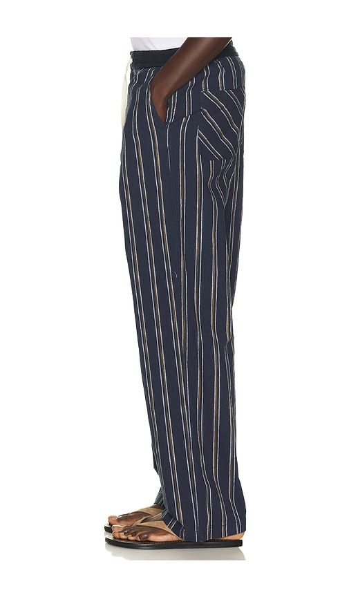 Otis Striped Linen Blend Straight Fit Jogger in Blue. - size S (also in M, XL/1X) - Scotch & Soda - Modalova