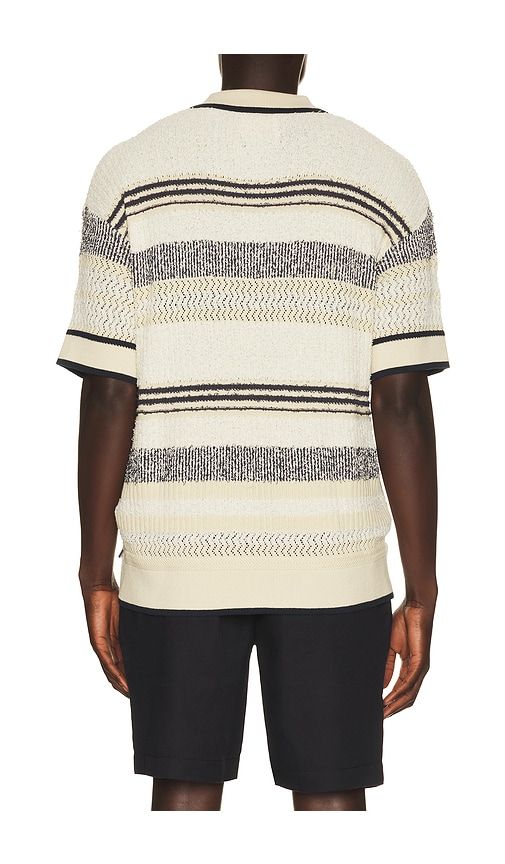 Structured Dropped Shoulder Knitted Polo in Multi. - size L (also in M, S, XL/1X, XXL/2X) - Scotch & Soda - Modalova