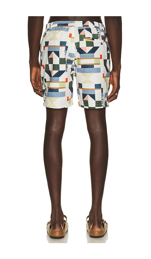 Printed Mid Length Swim Shorts in Blue. - size S (also in M, XL/1X, XXL/2X) - Scotch & Soda - Modalova