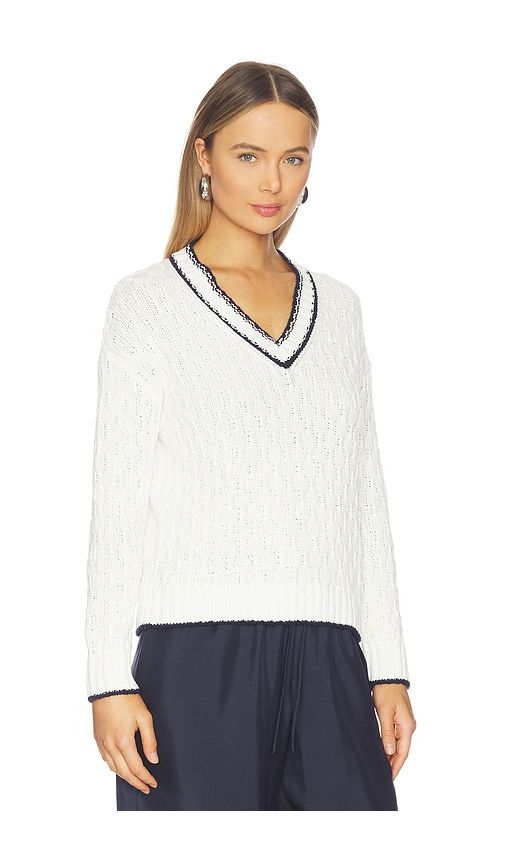 Flannery V-neck Pullover in White. - size M (also in S, XS) - Stitches & Stripes - Modalova