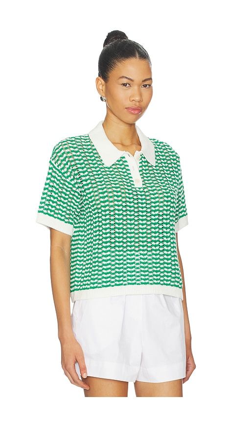 Tinsley Polo Tee in Green. - size M (also in S, XS) - Stitches & Stripes - Modalova
