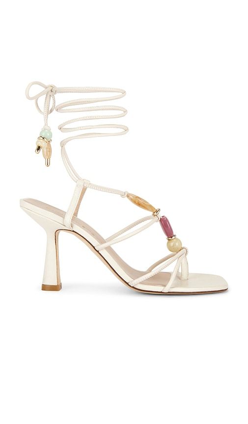 Majorca Wrap Sandal 85 in Cream. - size 7 (also in 9) - Stuart Weitzman - Modalova