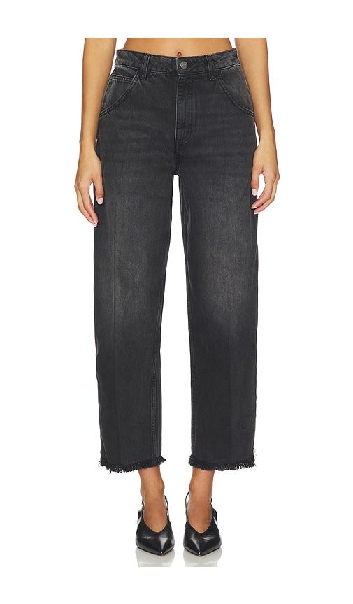 Bo Zip Wide Leg Jeans in Black. - size 32 (also in 34) - Seventy + Mochi - Modalova