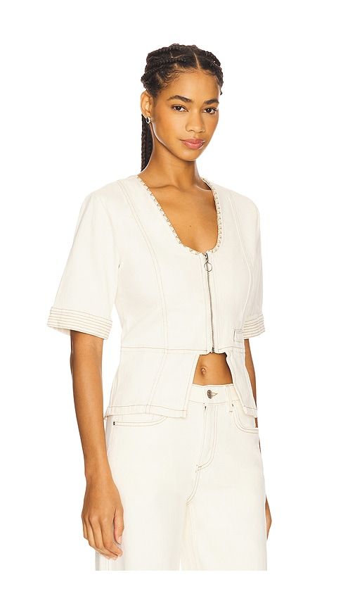 Lea Top in White. - size L (also in S, XS, XXS) - Seventy + Mochi - Modalova