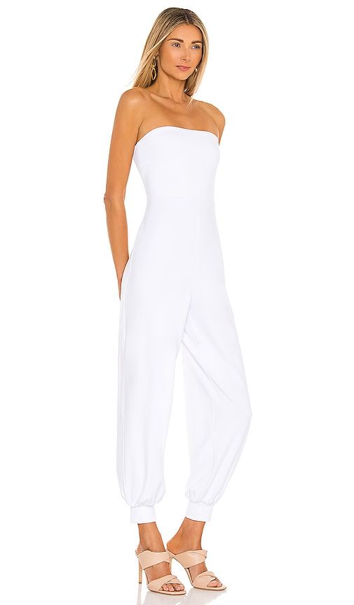 Strapless Cuffed Ankle Jumpsuit in White. - size S (also in XL, XS) - Susana Monaco - Modalova