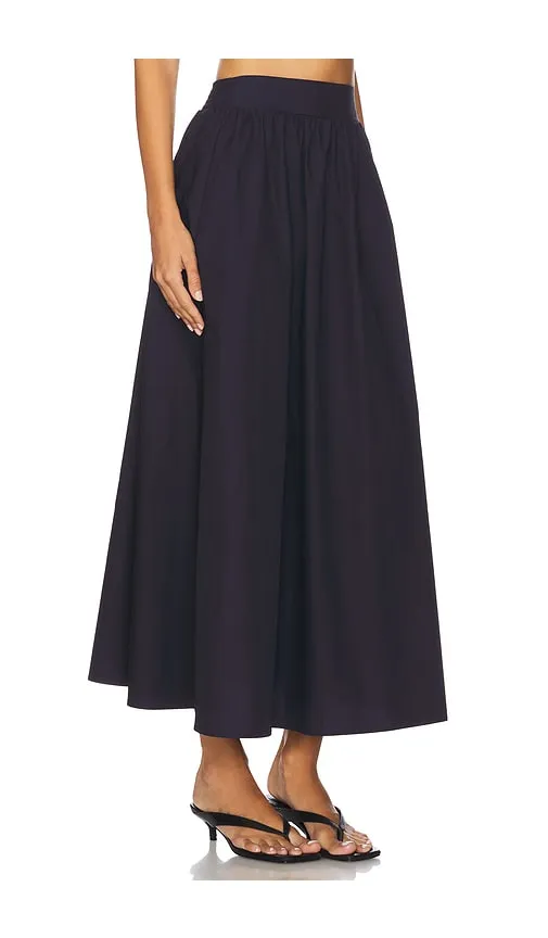 Poplin Midi Skirt in Black. - size M (also in S) - Susana Monaco - Modalova