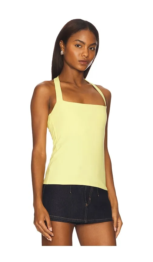Halter Top in Lemon. - size L (also in M, XL) - Susana Monaco - Modalova