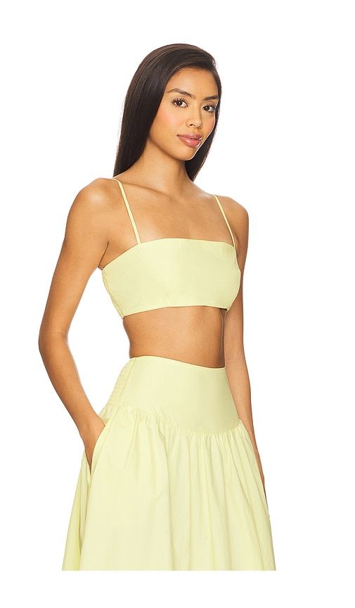 Crop String Top in Lemon. - size L (also in M, S, XL, XS) - Susana Monaco - Modalova