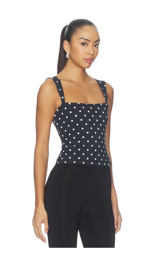 Polka Dot Angle Strap Top in . - size L (also in M, S, XL, XS) - Susana Monaco - Modalova