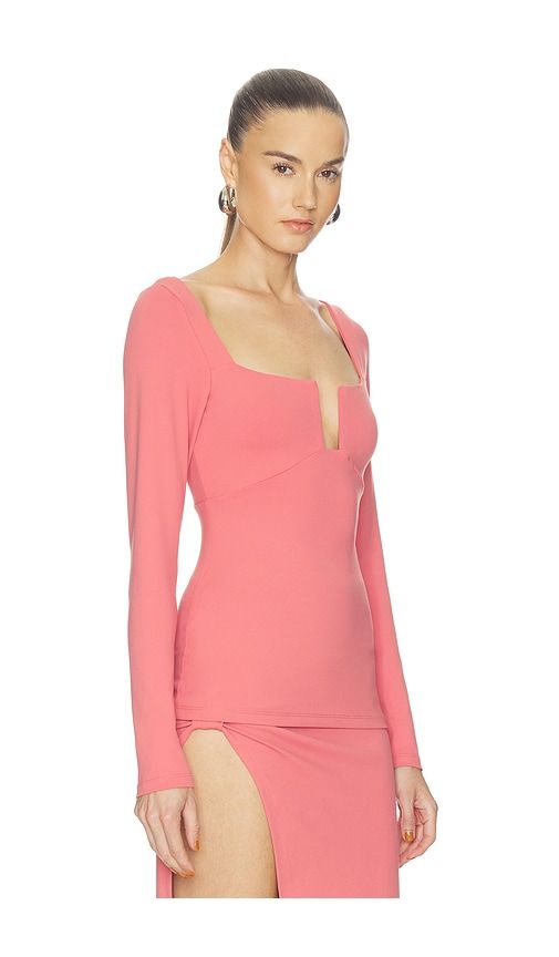 Square Wire Top in Rose. - size M (also in S, XS) - Susana Monaco - Modalova