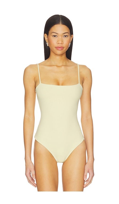 String Bodysuit in Cream. - size M (also in S) - Susana Monaco - Modalova