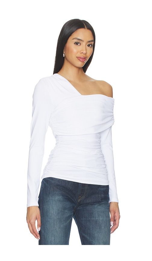 Gathered Top in White. - size M (also in XS) - Susana Monaco - Modalova