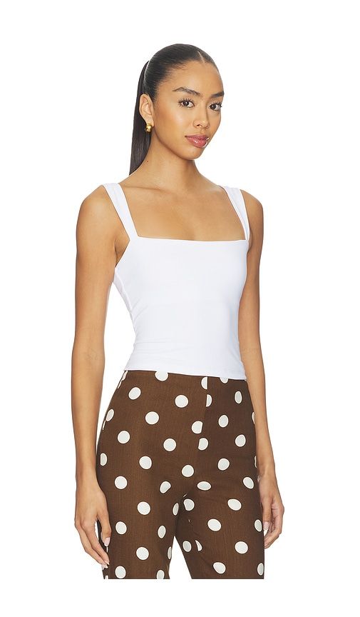 Angle Strap Top in White. - size M (also in S, XL, XS) - Susana Monaco - Modalova