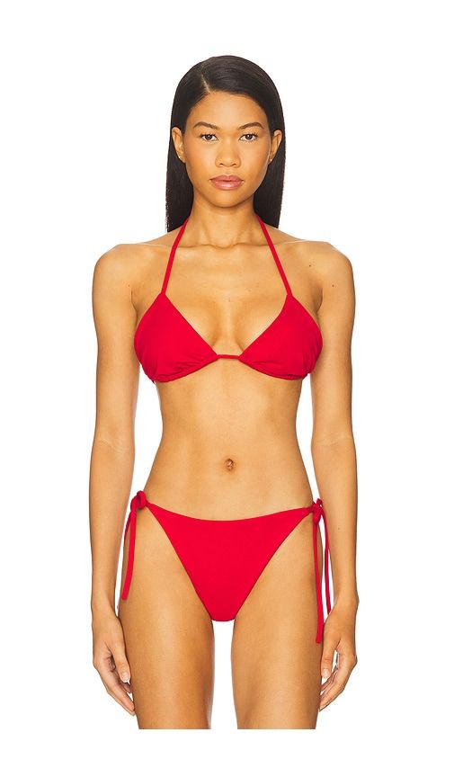 String Bikini Top in Red. - size L (also in M, S, XL, XS) - Susana Monaco - Modalova