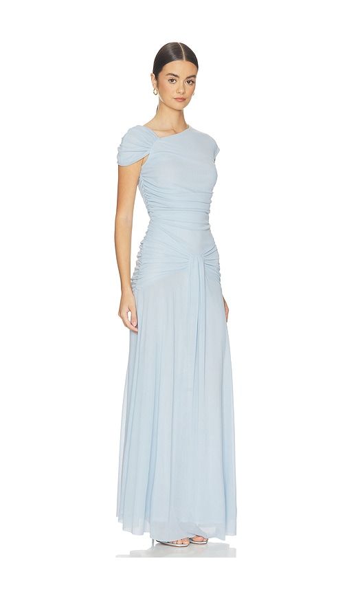 Maxi Asymmetric Dress in Baby Blue. - size 32 (also in 34) - ROTATE - Modalova